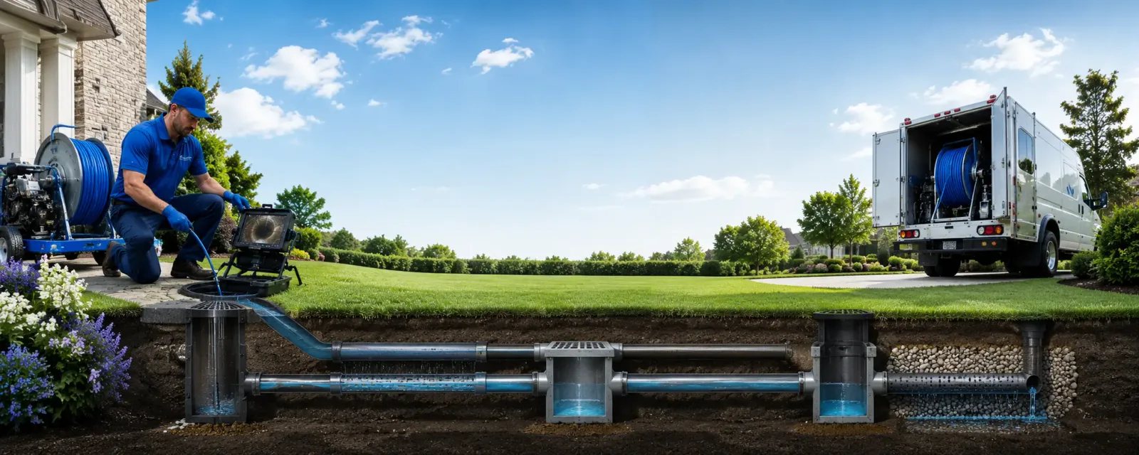 Outdoor drain cleaning information for Ragsdale, IN
